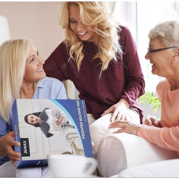 Heating Pad for Neck and Shoulders and Back - Weighted Heating Pad for Neck and - Picture 8 of 13